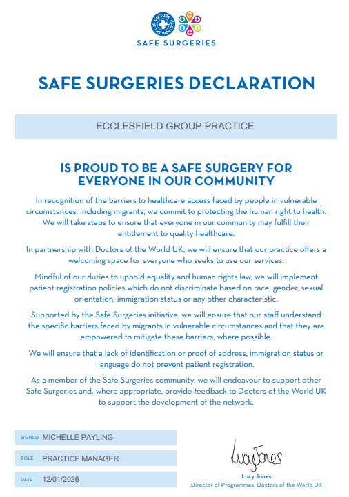 Safe Surgeries declaration